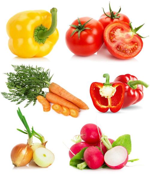 新鲜绿色蔬菜图片-白色背景上的新鲜绿色蔬菜素材-高清图片-摄影照片